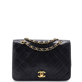 Chanel Vintage Full Flap Bag Quilted Lambskin Medium