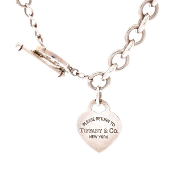 Tiffany & Co. Heart Tag Toggle Chain Necklace Sterling Silver