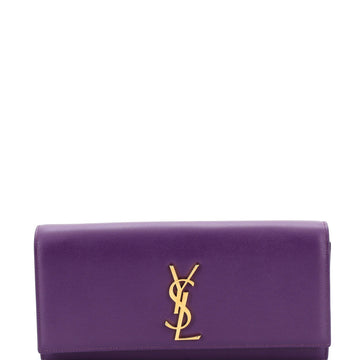 Saint Laurent Classic Monogram Clutch Leather Long
