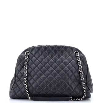 Chanel Just Mademoiselle Bag Quilted Caviar Large