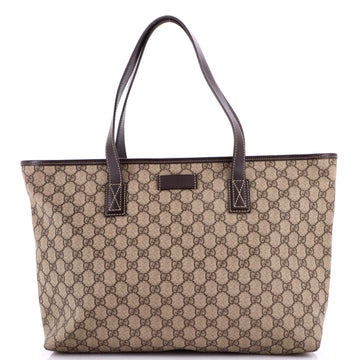 Gucci Plus Tote GG Coated Canvas with Leather Medium
