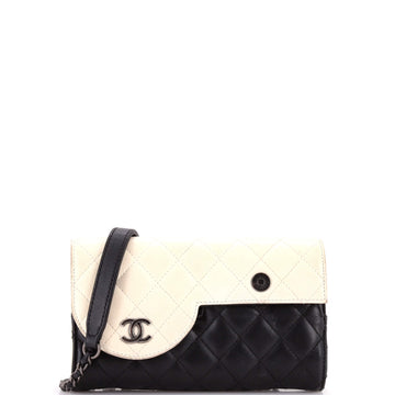 Chanel Yin Yang Double CC Flap Bag Quilted Lambskin Small