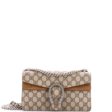 Gucci Dionysus Bag GG Coated Canvas with Crystal Embellished Metal Small