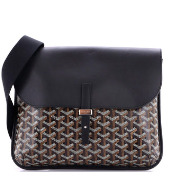 Goyard Coursier Messenger Bag Coated Canvas and Leather