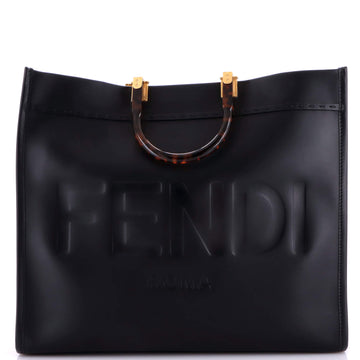 Fendi Sunshine Shopper Tote Leather Large