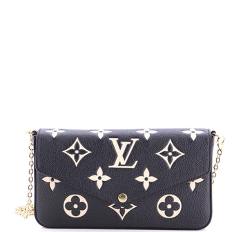 Louis Vuitton Felicie Pochette Bicolor Monogram Empreinte Giant