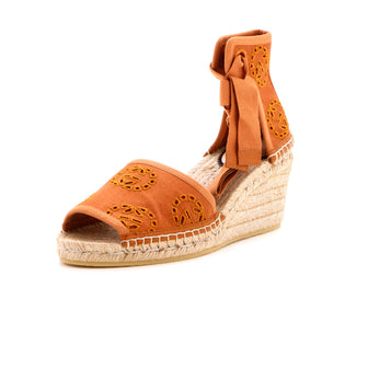 Gucci Women's Damita Espadrilles Interlocking G Embroidered Canvas