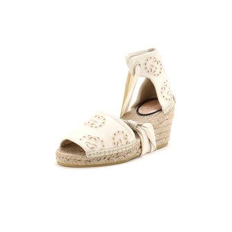 Gucci Women's Damita Espadrilles Interlocking G Embroidered Canvas