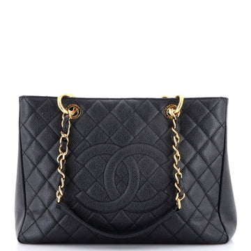 Chanel Grand Shopping Tote Quilted Caviar