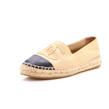 Chanel Women's CC Cap Toe Espadrilles Leather