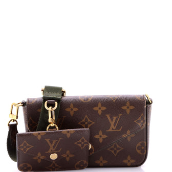 Louis Vuitton Felicie Strap & Go Handbag Monogram Canvas