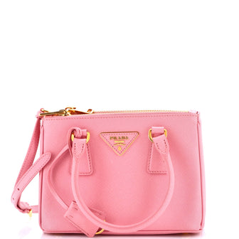 Prada Galleria Double Zip Tote Saffiano Leather Small