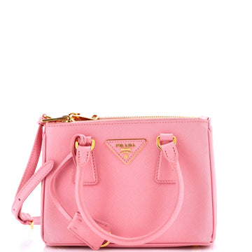 Prada Galleria Double Zip Tote Saffiano Leather Small