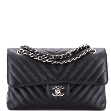 Chanel Classic Double Flap Bag Chevron Lambskin Medium