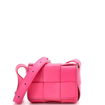 Bottega Veneta Cassette Crossbody Bag Maxi Intrecciato Leather Candy