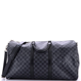 Louis Vuitton Keepall Bandouliere Bag Damier Graphite 55