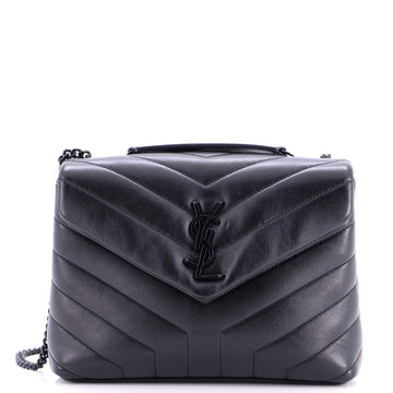 Saint Laurent Loulou Shoulder Bag Matelasse Chevron Leather Small