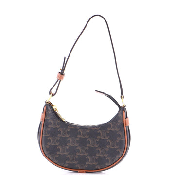 Celine Ava Bag Triomphe Coated Canvas Mini