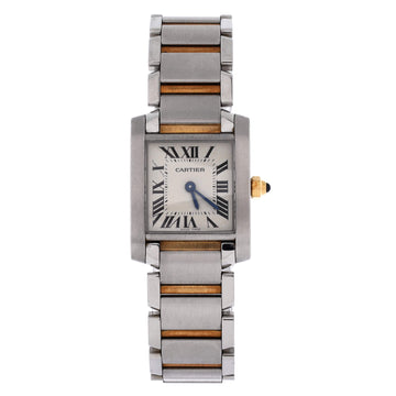 Cartier Tank Francaise Quartz Watch Stainless Steel and Yellow Gold 20