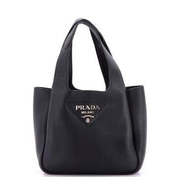 Prada Flou Dynamique Open Tote Vitello Daino Mini