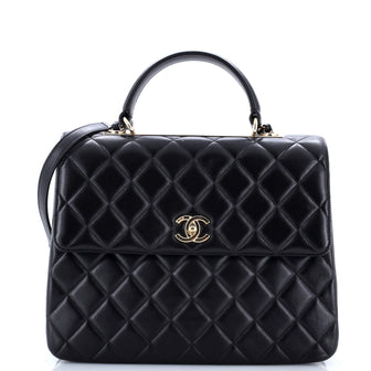 Chanel Trendy CC Top Handle Bag Quilted Lambskin Large