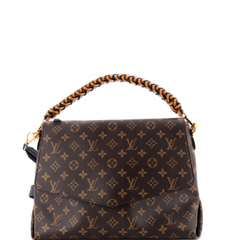 Louis Vuitton Braided Handle Beaubourg Handbag Monogram Canvas MM