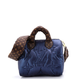 Louis Vuitton Speedy Bandouliere Bag Monogram Quilted Econyl Nylon 25