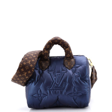 Louis Vuitton Speedy Bandouliere Bag Monogram Quilted Econyl Nylon 25