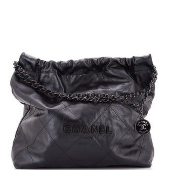 Chanel 22 Chain Hobo Quilted Calfskin Medium