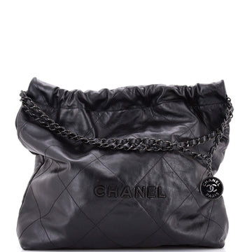Chanel 22 Chain Hobo Quilted Calfskin Medium