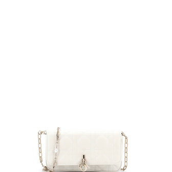Christian Dior Lady Dior Chain Phone Pouch Cannage Quilt Lambskin