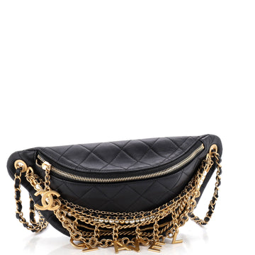 Chanel All About Chains Waist Bag Quilted Lambskin