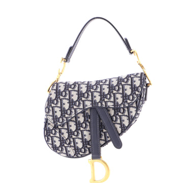 Christian Dior Saddle Handbag Oblique Canvas Mini