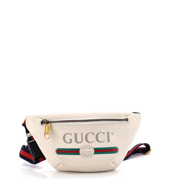 Gucci Logo Belt Bag Printed Leather Small