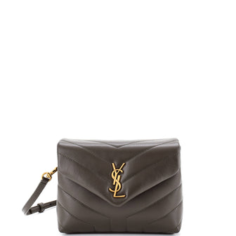 Saint Laurent Loulou Shoulder Bag Matelasse Chevron Leather Toy