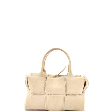 Bottega Veneta Arco Tote Suede and Shearling Small