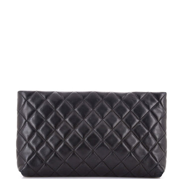 Chanel Square Timeless Clutch Quilted Lambskin