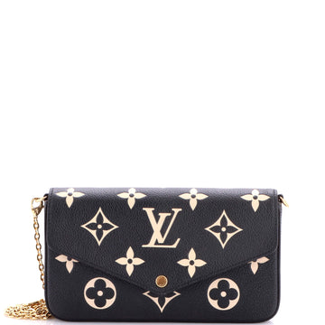 Louis Vuitton Felicie Pochette Bicolor Monogram Empreinte Giant