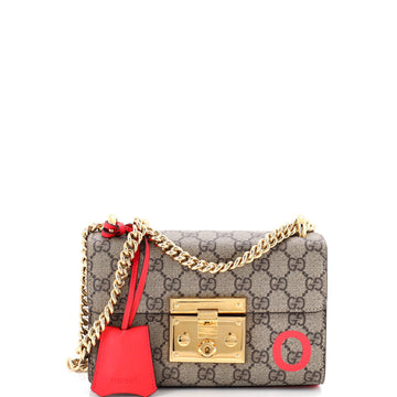Gucci Padlock Shoulder Bag Printed GG Coated Canvas Small