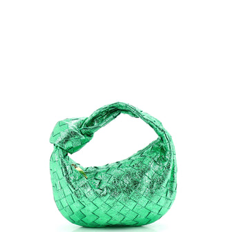 Bottega Veneta BV Jodie Hobo Metallic Intrecciato Nappa Mini