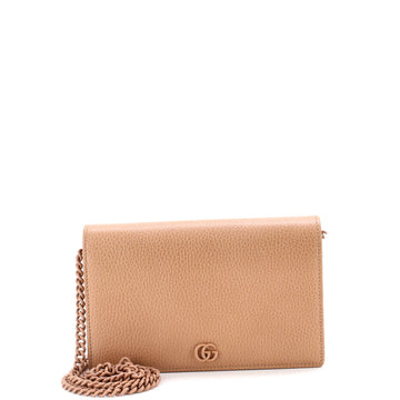 Gucci Petite GG Marmont Chain Wallet Leather Mini
