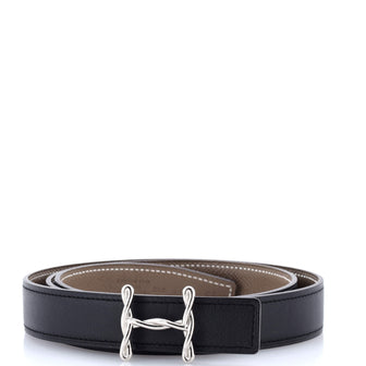 Hermes H Torsade Buckle Reversible Belt Leather Thin