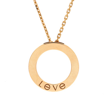 Cartier Love Pendant Necklace 18K Yellow Gold