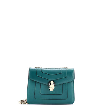 Bvlgari Serpenti Forever Square Shoulder Bag Leather Small