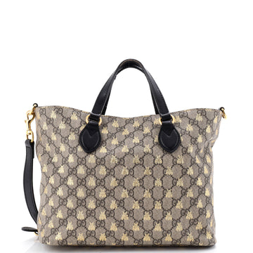 Gucci Convertible Soft Tote Printed GG Coated Canvas Small