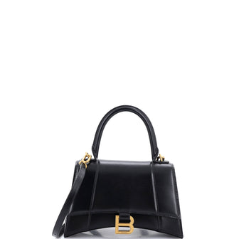 Balenciaga Hourglass Sling Shoulder Bag Leather Small