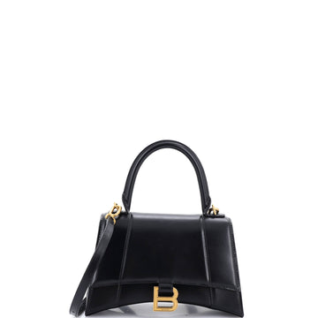 Balenciaga Hourglass Sling Shoulder Bag Leather Small