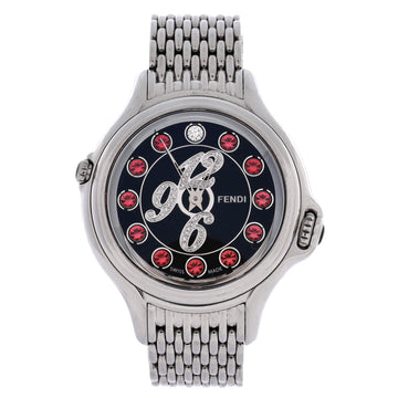 Fendi Crazy Carats Numerals Quartz Watch Stainless Steel with Gemstones 38