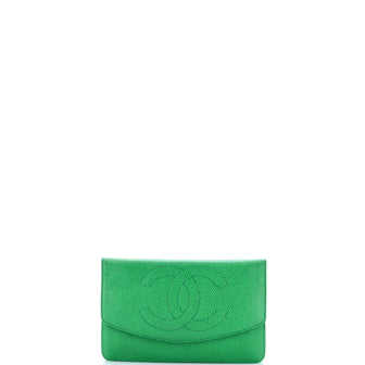 Chanel Vintage Timeless Wallet on Chain Caviar