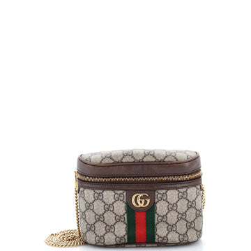 Gucci Ophidia Chain Belt Bag GG Coated Canvas Small